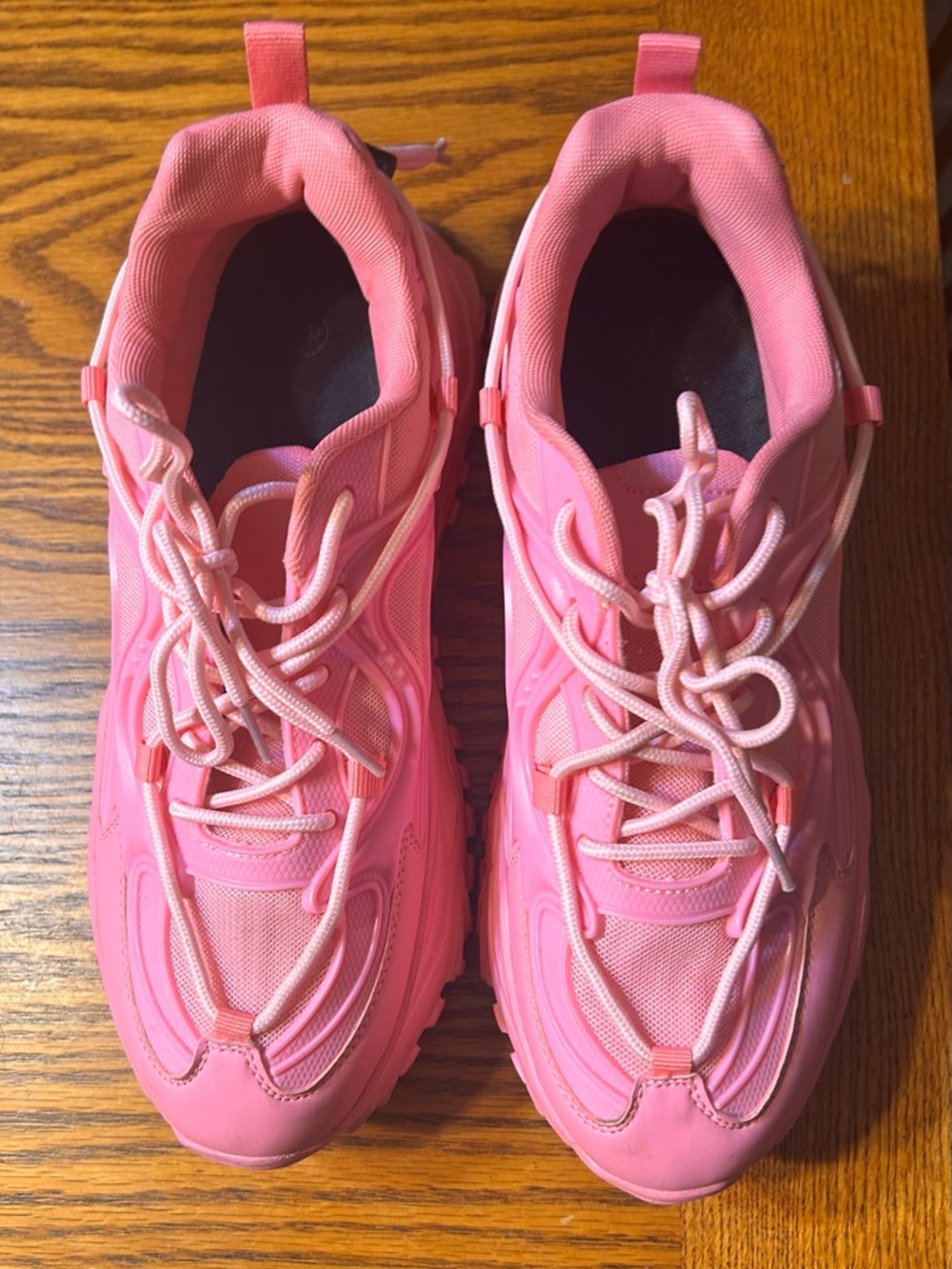 Pink sneakers